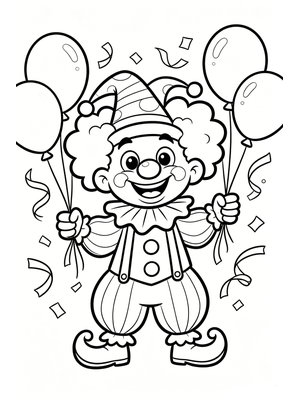 April Fools' Day Coloring Pages