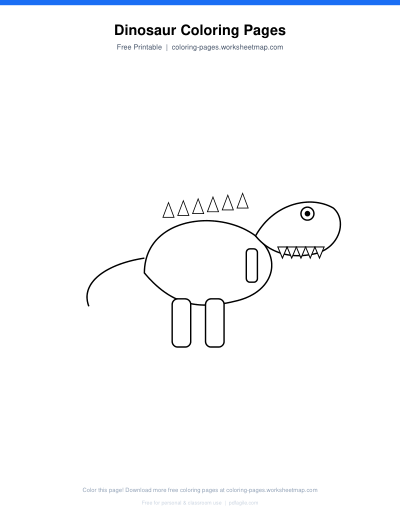 Dinosaur Coloring Pages preview