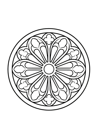 Geometric coloring page