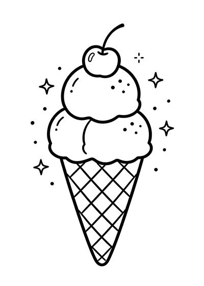 Ice Cream coloring page