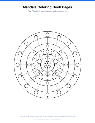 Mandala Coloring Book Pages