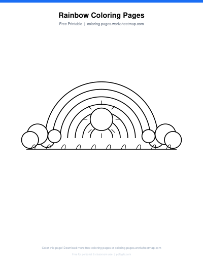 Rainbow Coloring Pages preview