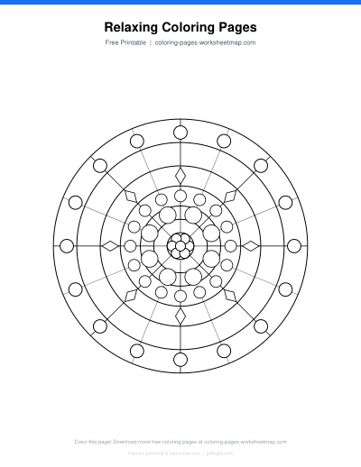 Relaxing Coloring Pages