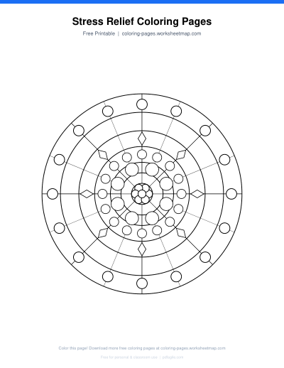 Stress Relief Coloring Pages