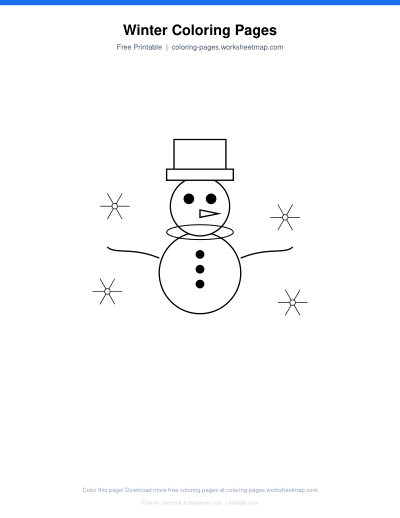 Winter Coloring Pages